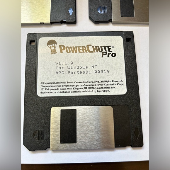 Powerchute Pro 991-0029A 991-0030A 991-0031A 1995 Software Floppy Disk 3PC Set - Picture 4 of 9